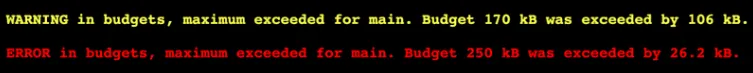 Define your js budgets
